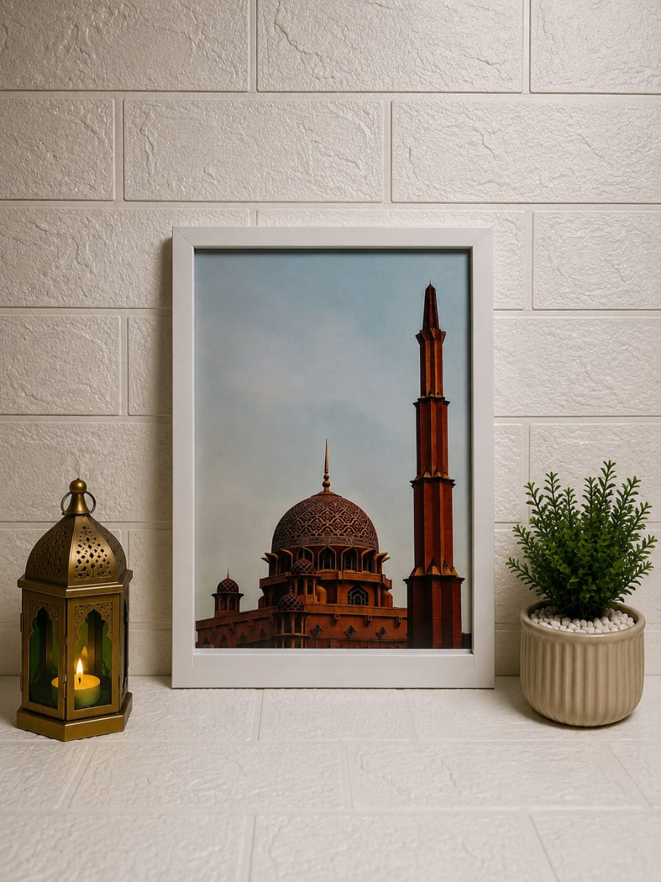 Putra Mosque Wall Art Frame – Premium Islamic Architecture Wall Decor