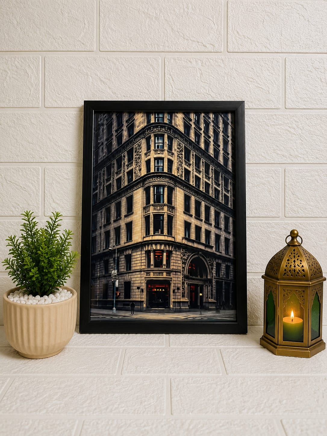 Classic Architectural Cityscape Wall Art Frame
