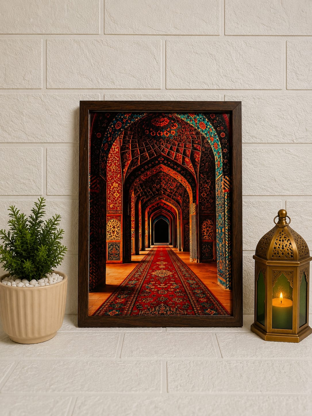 Islamic Mosque Interior Wall Art Frame