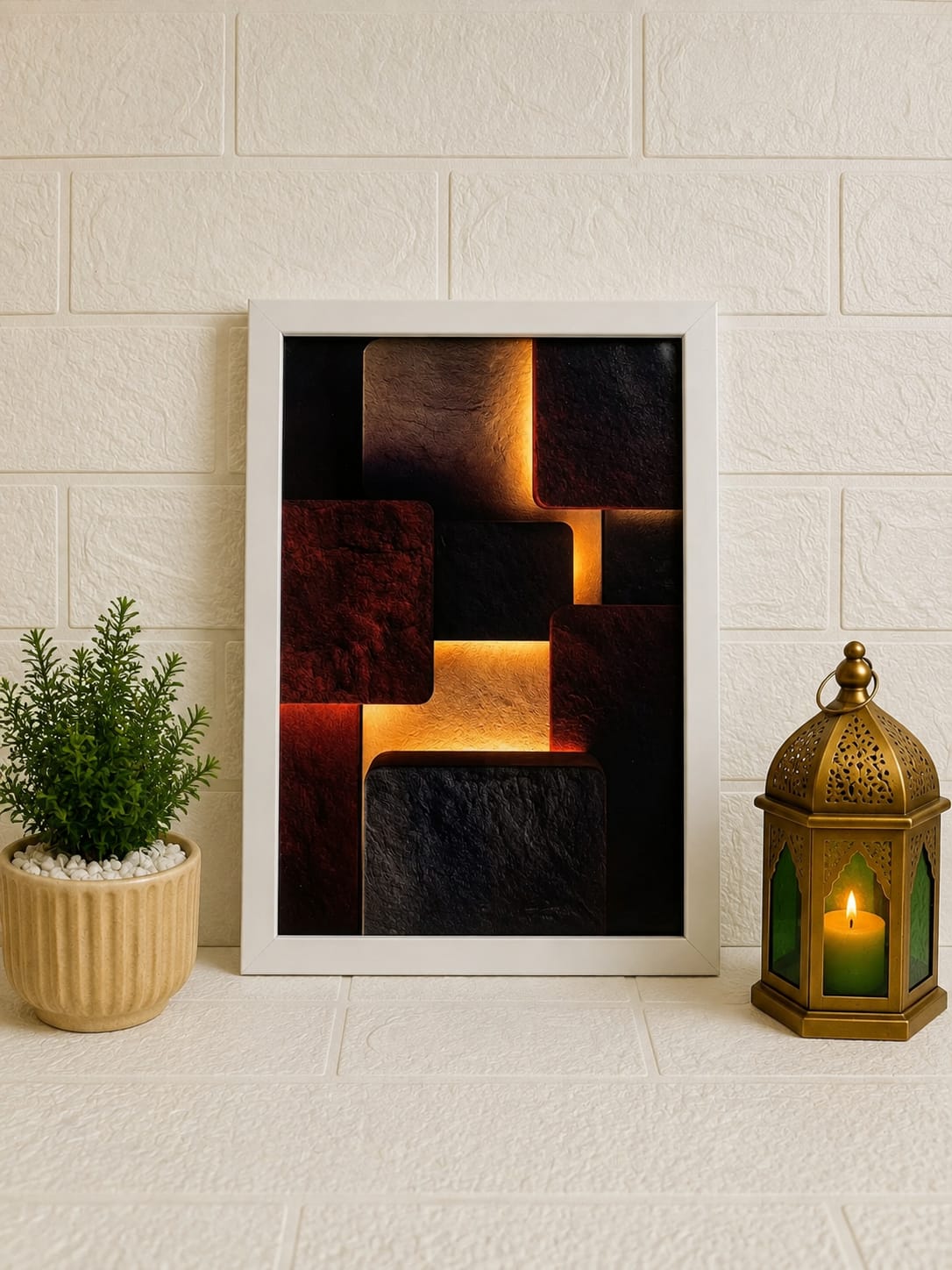 Modern Geometric Abstract Wall Art Frame